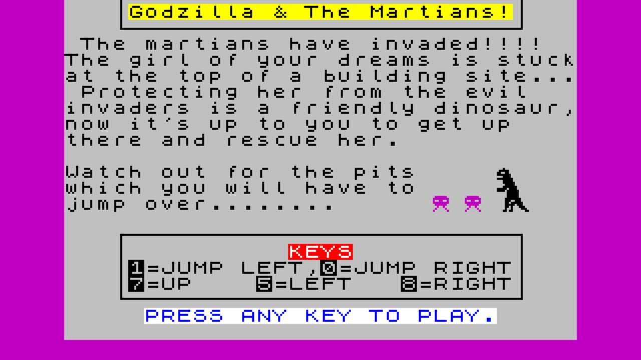 Screenshot for Godzilla and the Martians