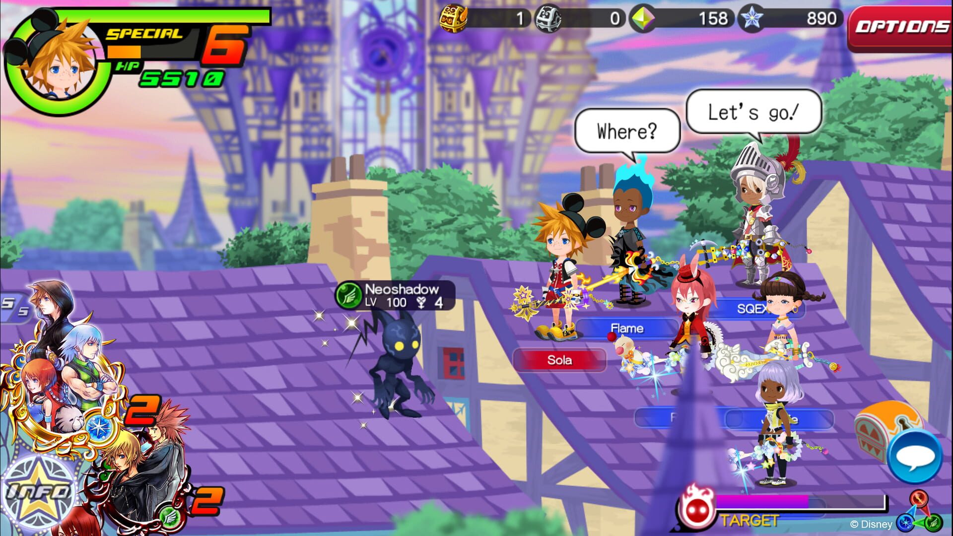 Screenshot for Kingdom Hearts χ[chi]