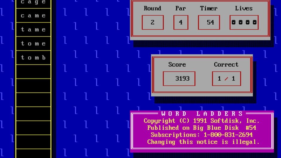 Screenshot for Big Blue Disk #54