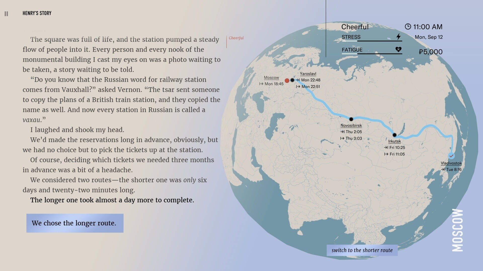Screenshot for Wanderlust: Transsiberian