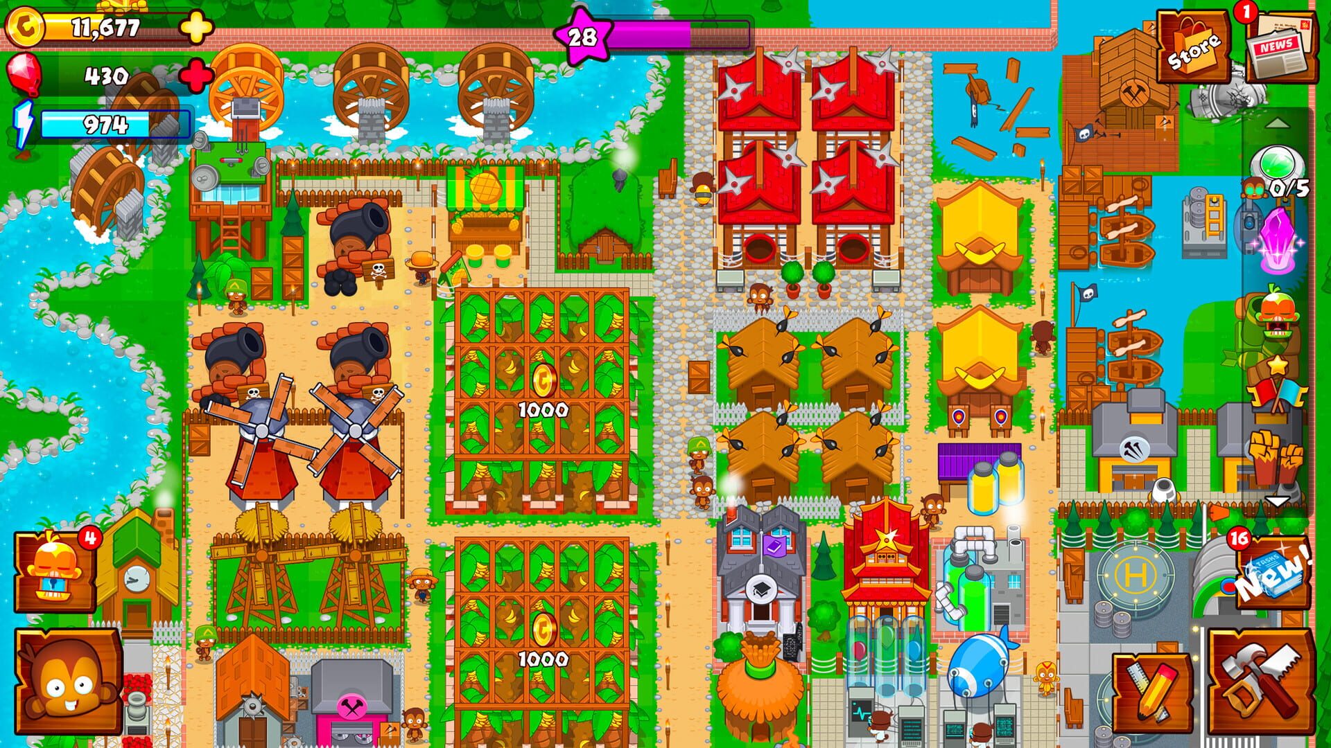 Screenshot for Bloons Monkey City