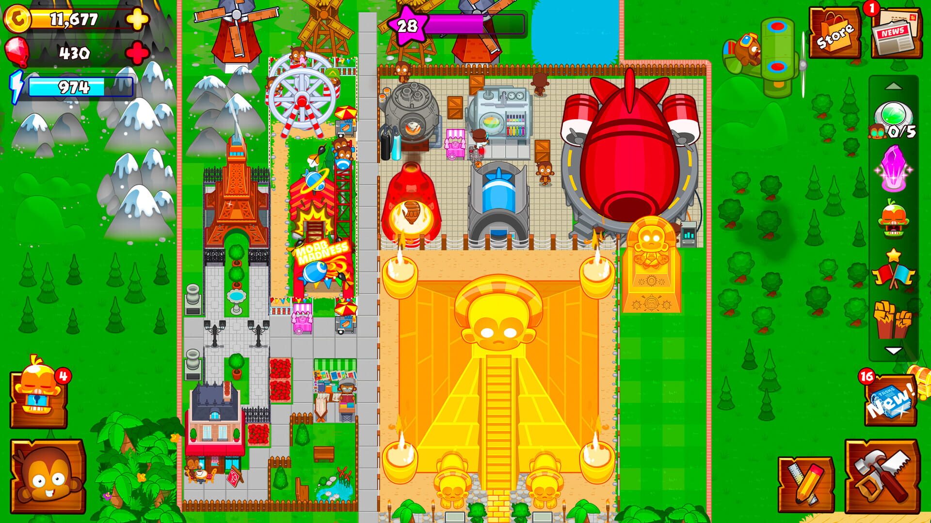 Screenshot for Bloons Monkey City