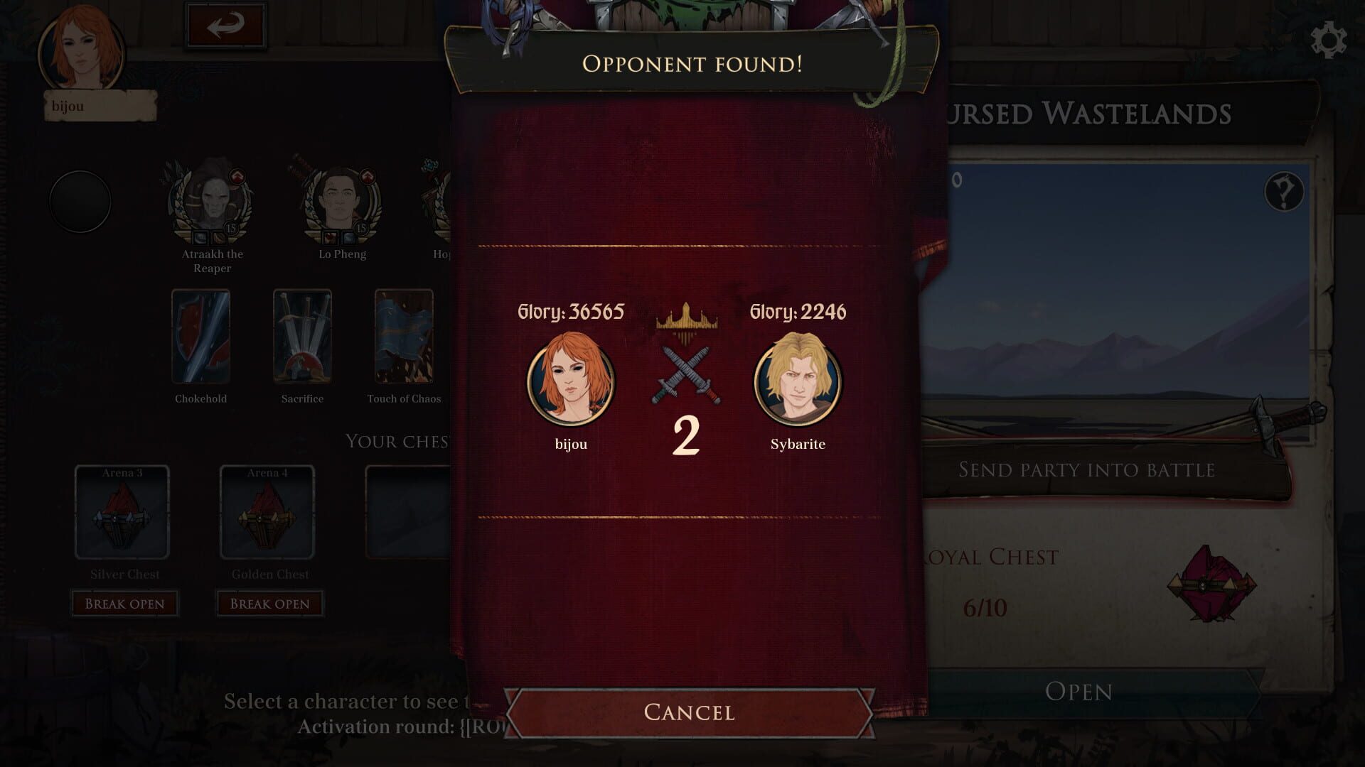 Screenshot for Ash of Gods: Arena