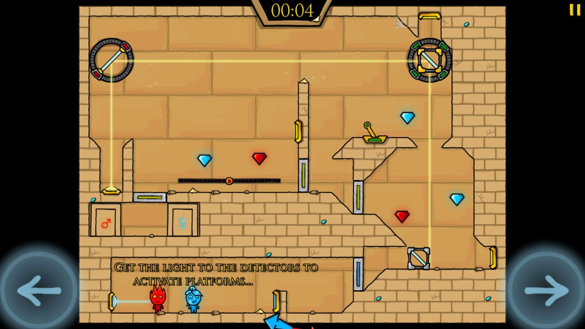 Screenshot for Fireboy & Watergirl 2: The Light Temple