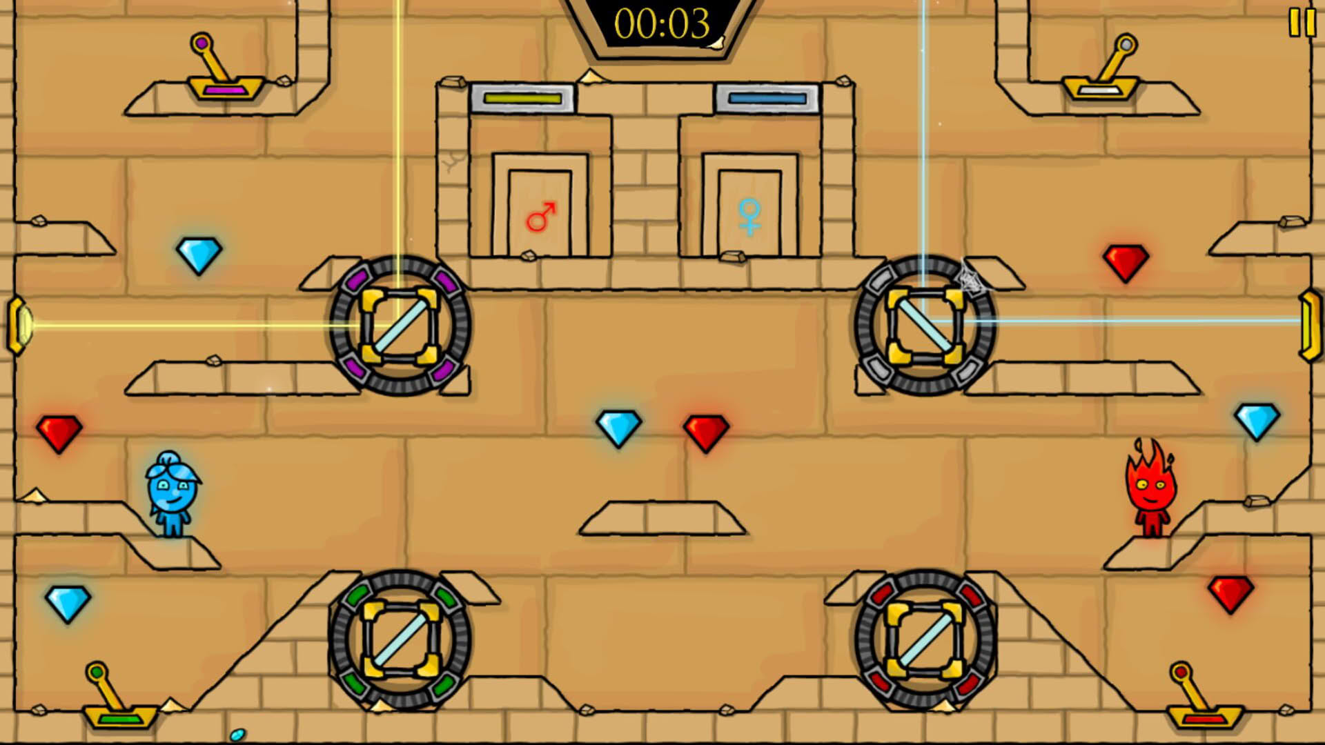Screenshot for Fireboy & Watergirl 2: The Light Temple