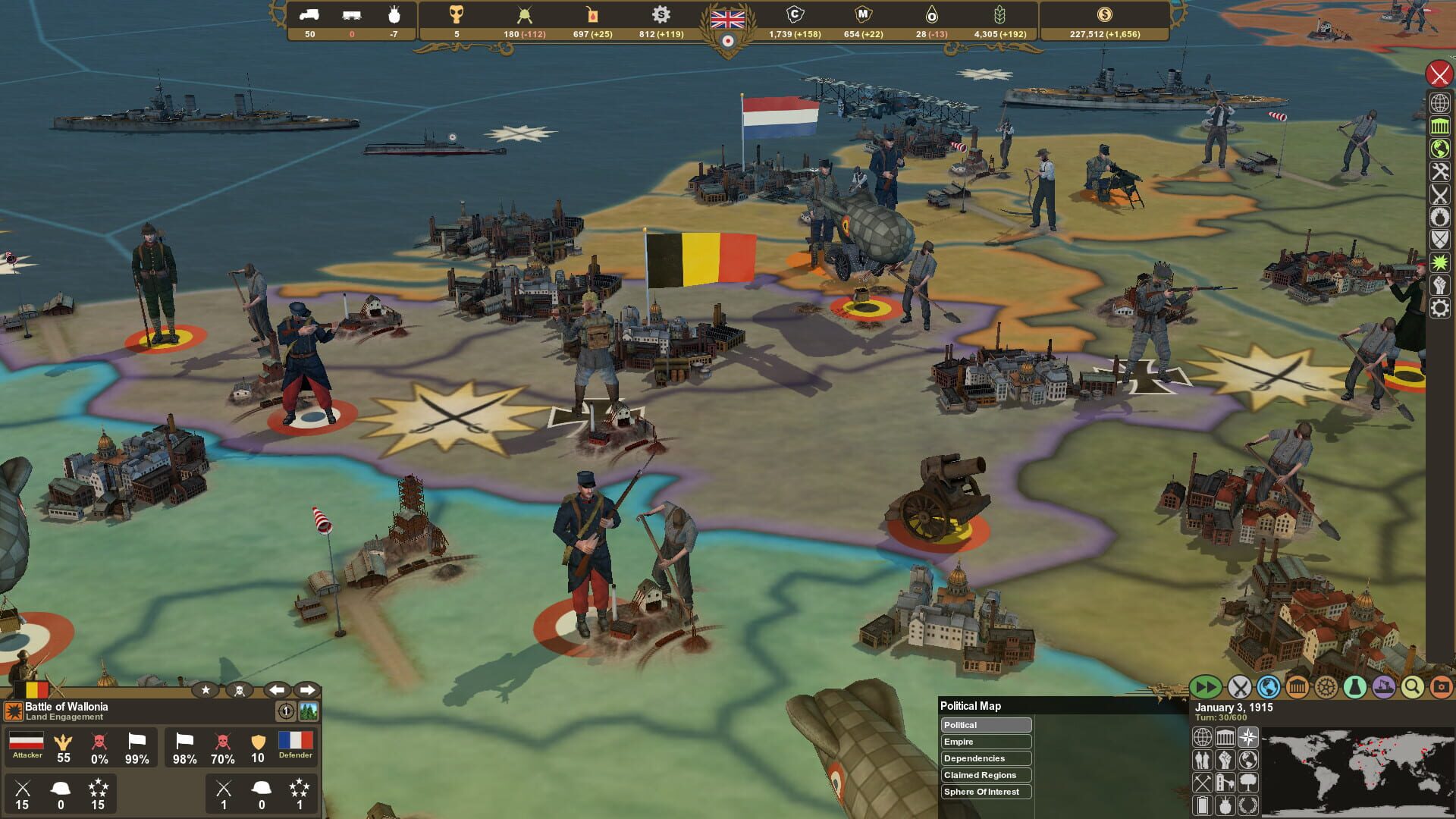 Screenshot for Making History: The First World War