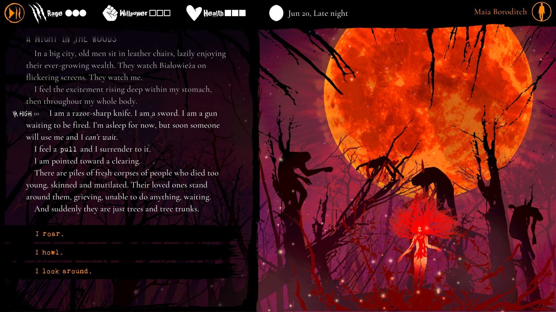 Screenshot for Werewolf: The Apocalypse - Heart of the Forest