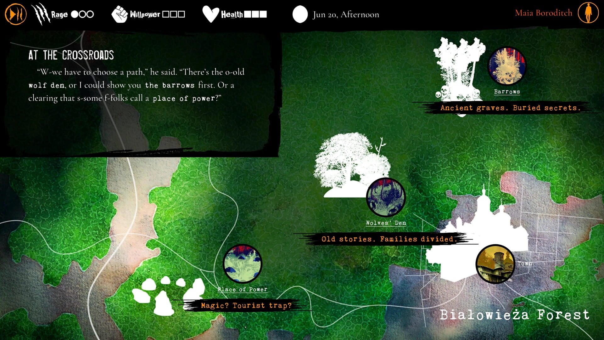 Screenshot for Werewolf: The Apocalypse - Heart of the Forest