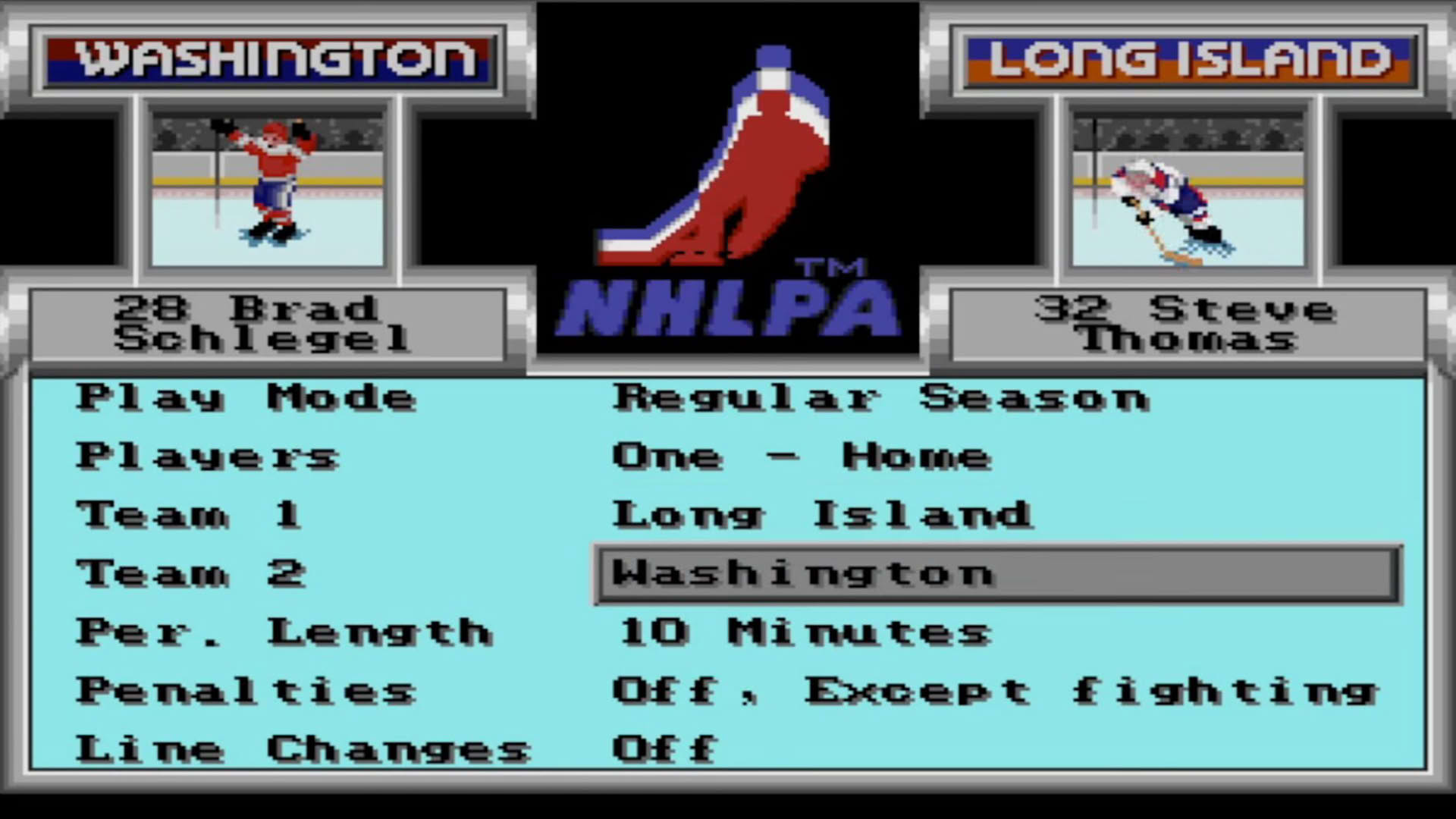 Screenshot for NHLPA Hockey 93