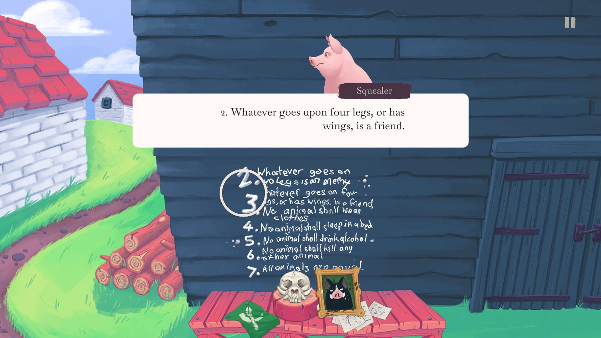 Screenshot for Orwell's Animal Farm