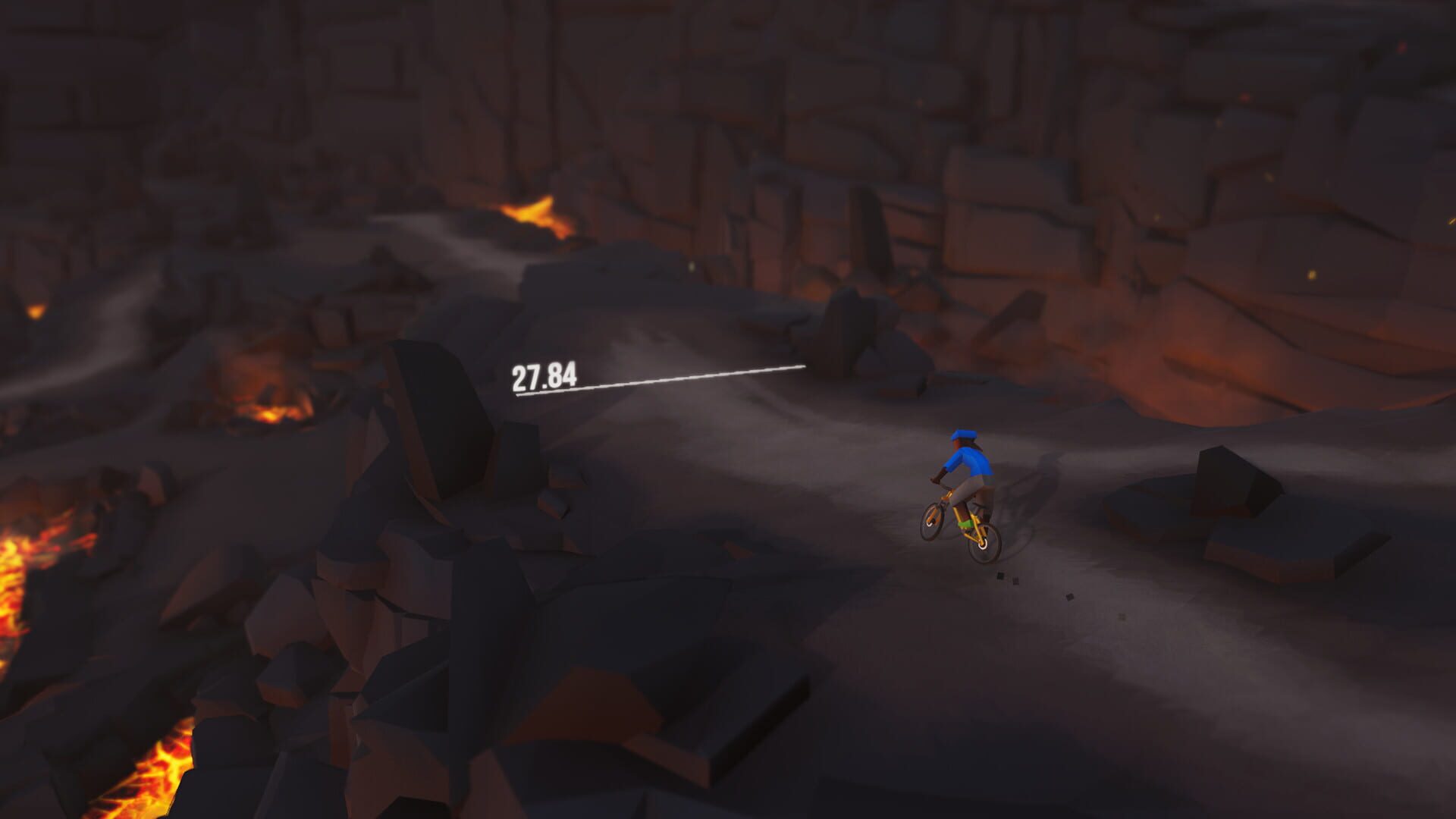 Screenshot for Lonely Mountains: Downhill - Eldfjall Island