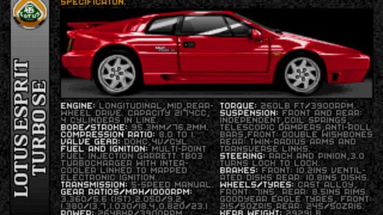 Screenshot for Lotus Esprit Turbo Challenge