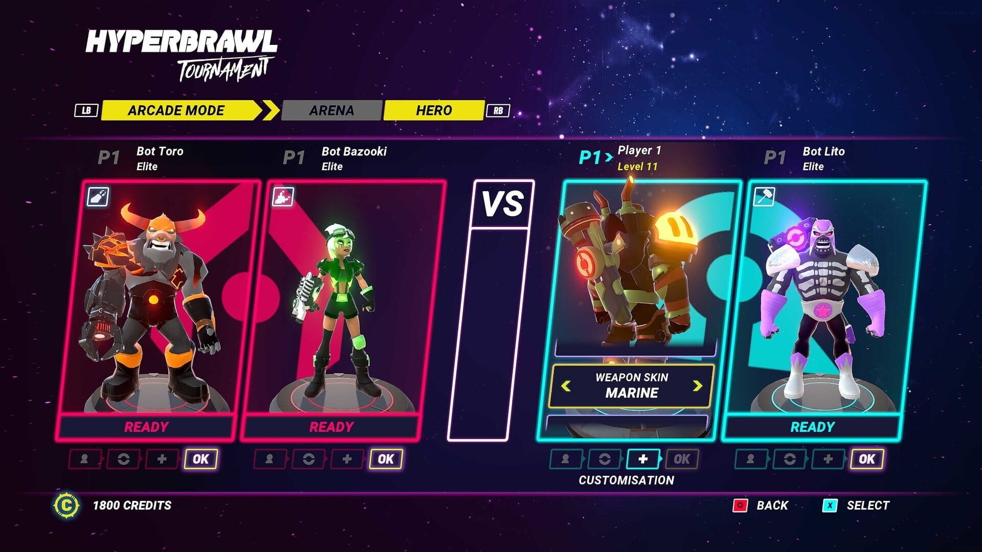 Screenshot for HyperBrawl Tournament