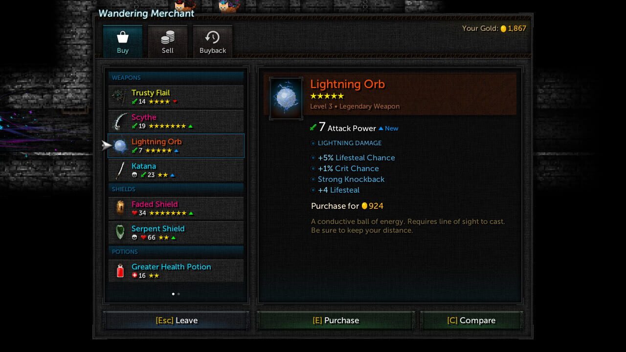 Screenshot for Tallowmere 2: Curse of the Kittens