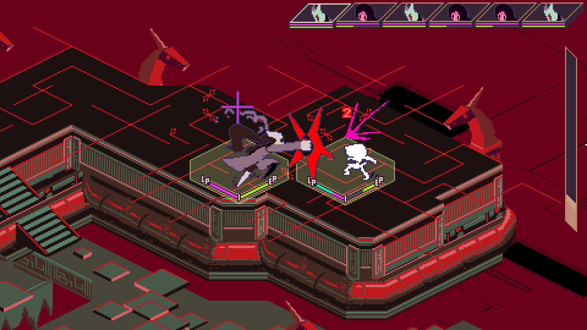 Screenshot for Keylocker: Turn Based Cyberpunk Action