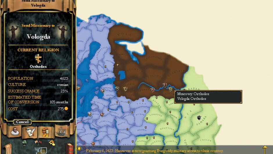 Screenshot for Europa Universalis II