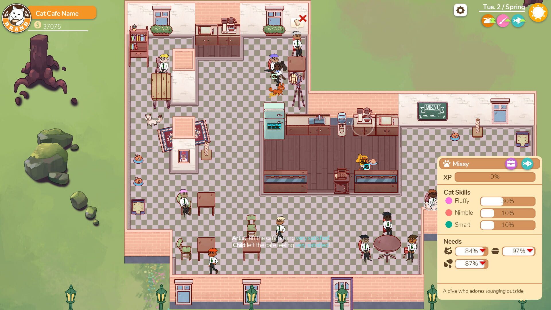 Screenshot for Cat Cafe Manager