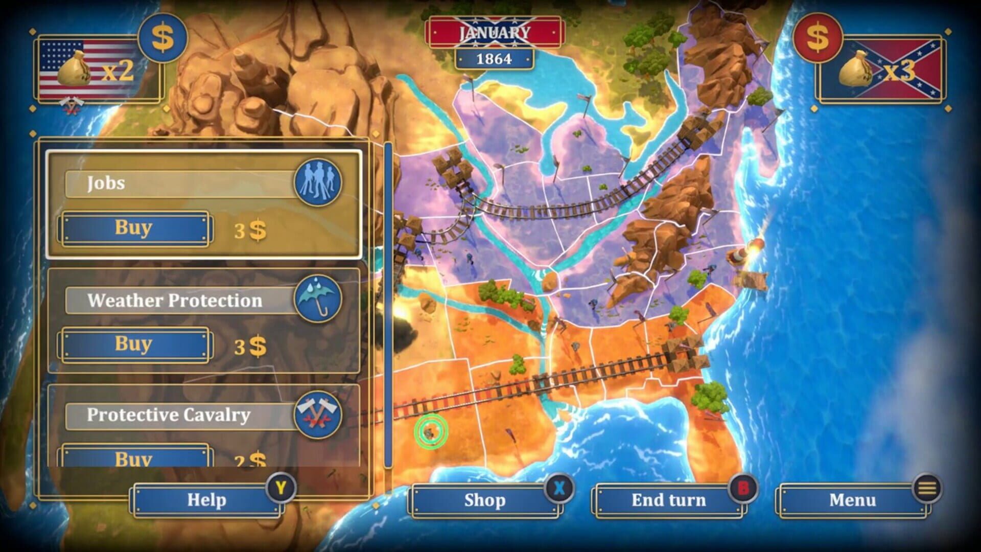 Screenshot for The Bluecoats: North & South