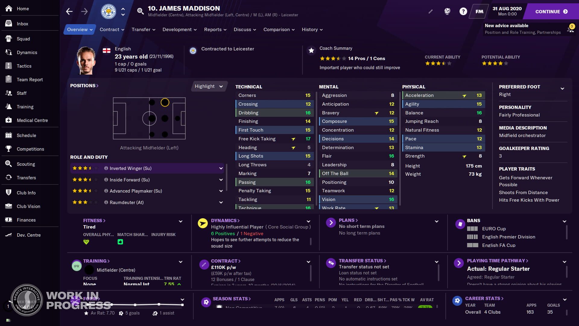 Screenshot for Football Manager 2021