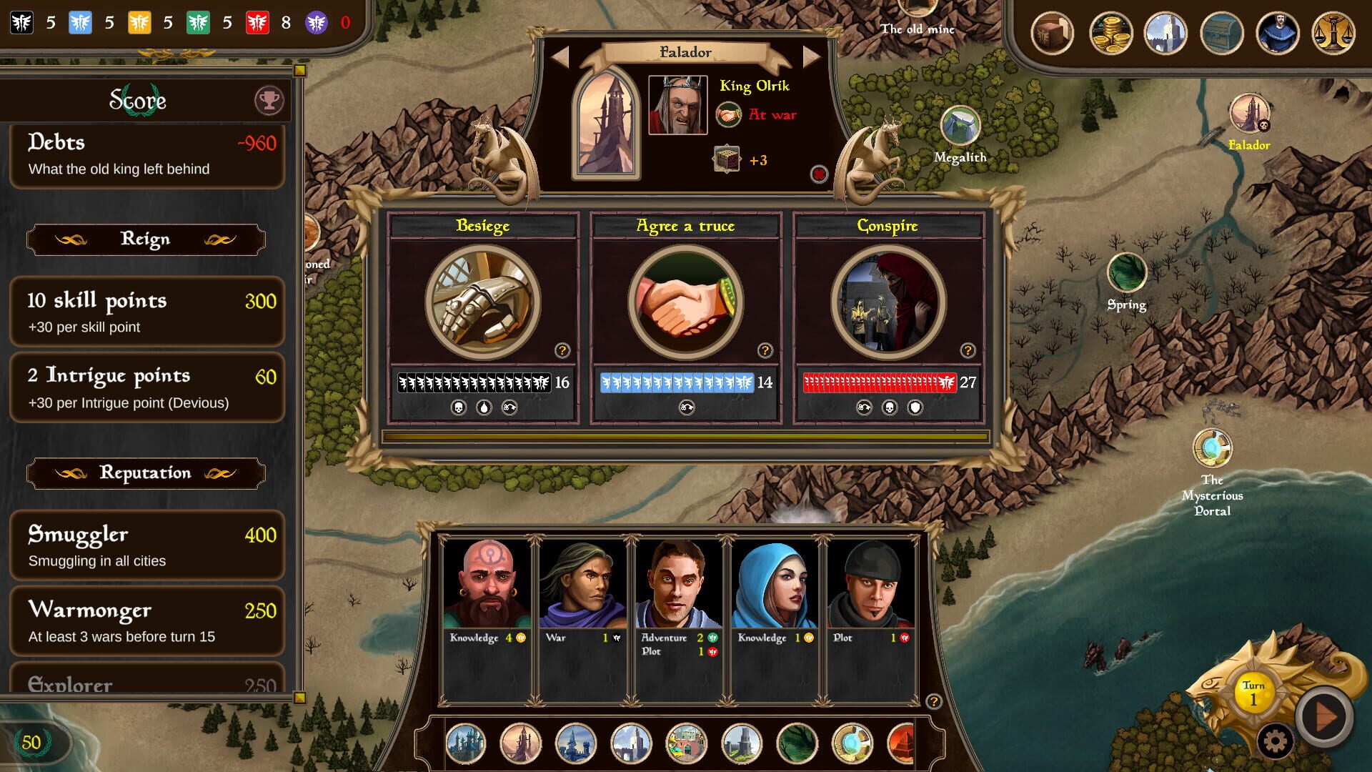 Screenshot for Silmaris: Dice Kingdom