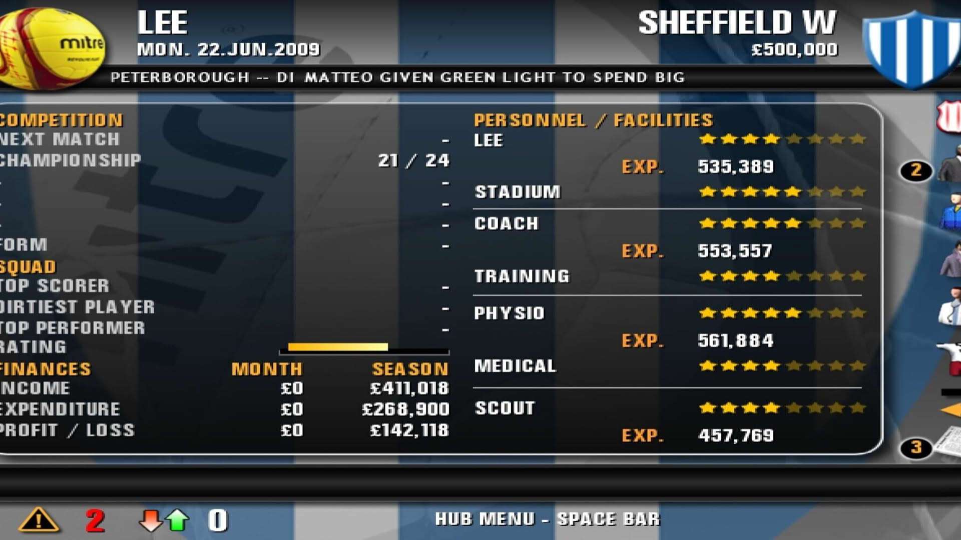 Screenshot for Premier Manager 10