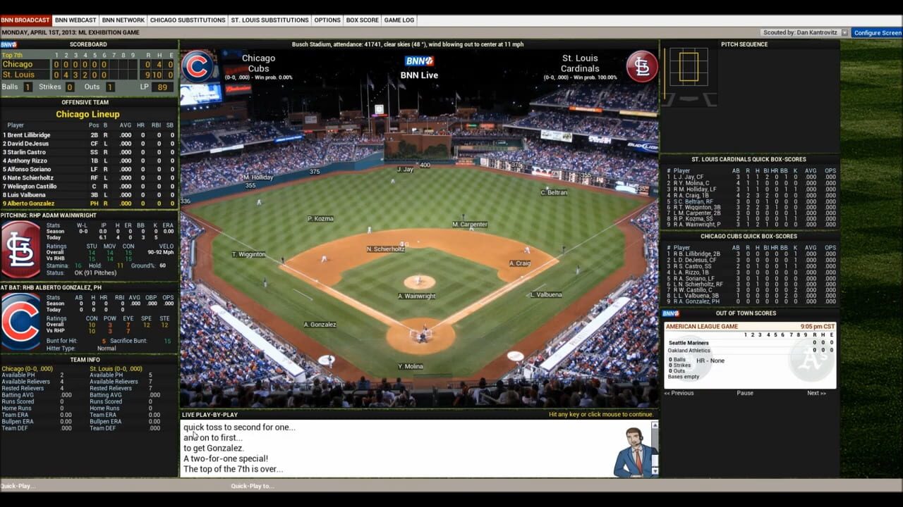Screenshot for Out of the Park Baseball 14