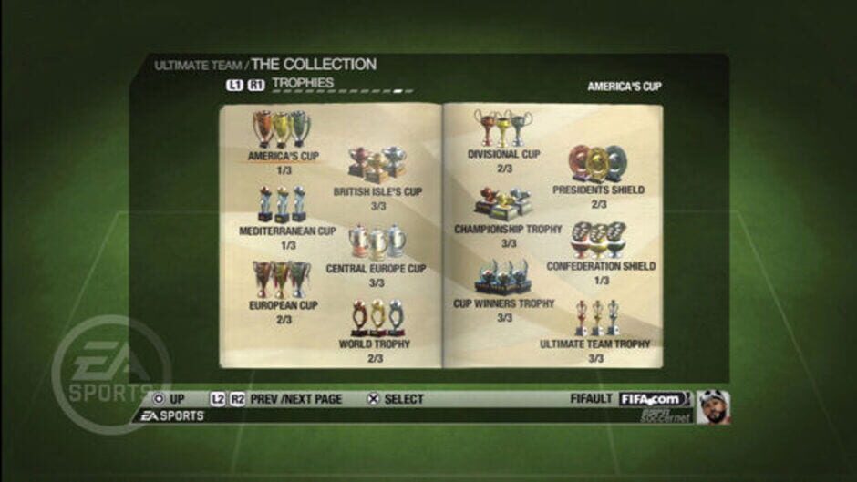 Screenshot for FIFA 09: Ultimate Team