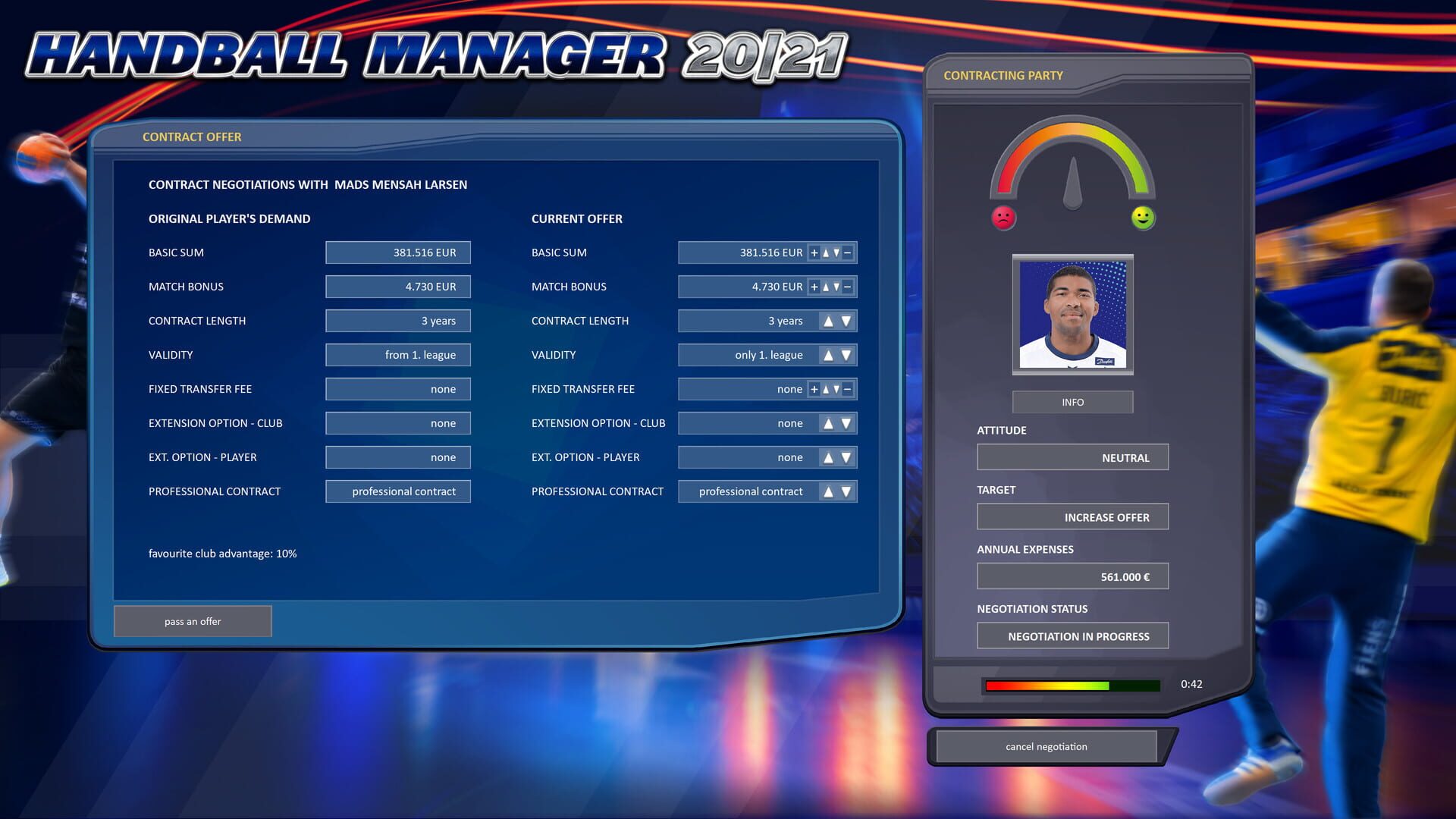 Screenshot for Handball Manager 2021