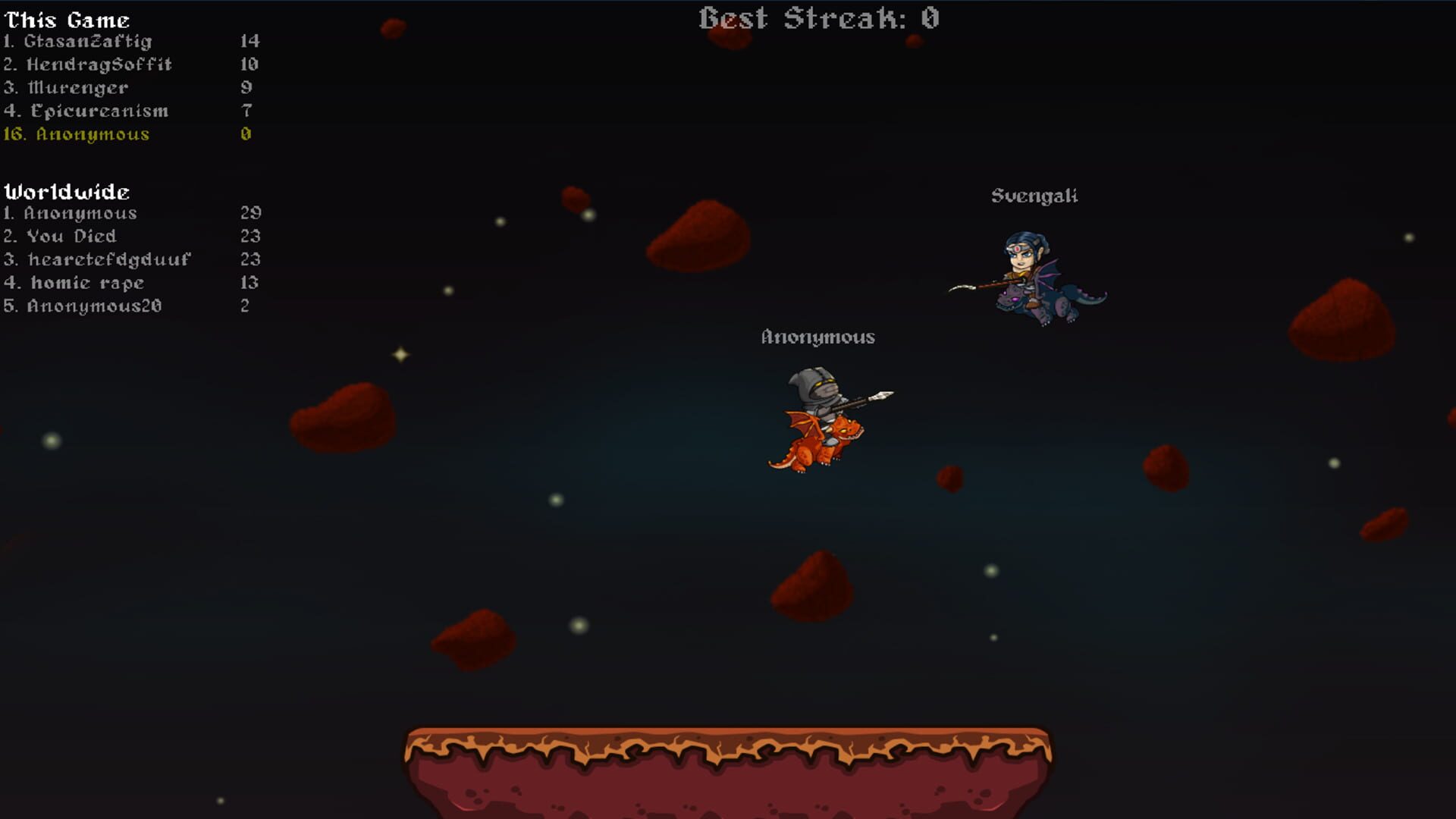 Screenshot for Dragon Joust