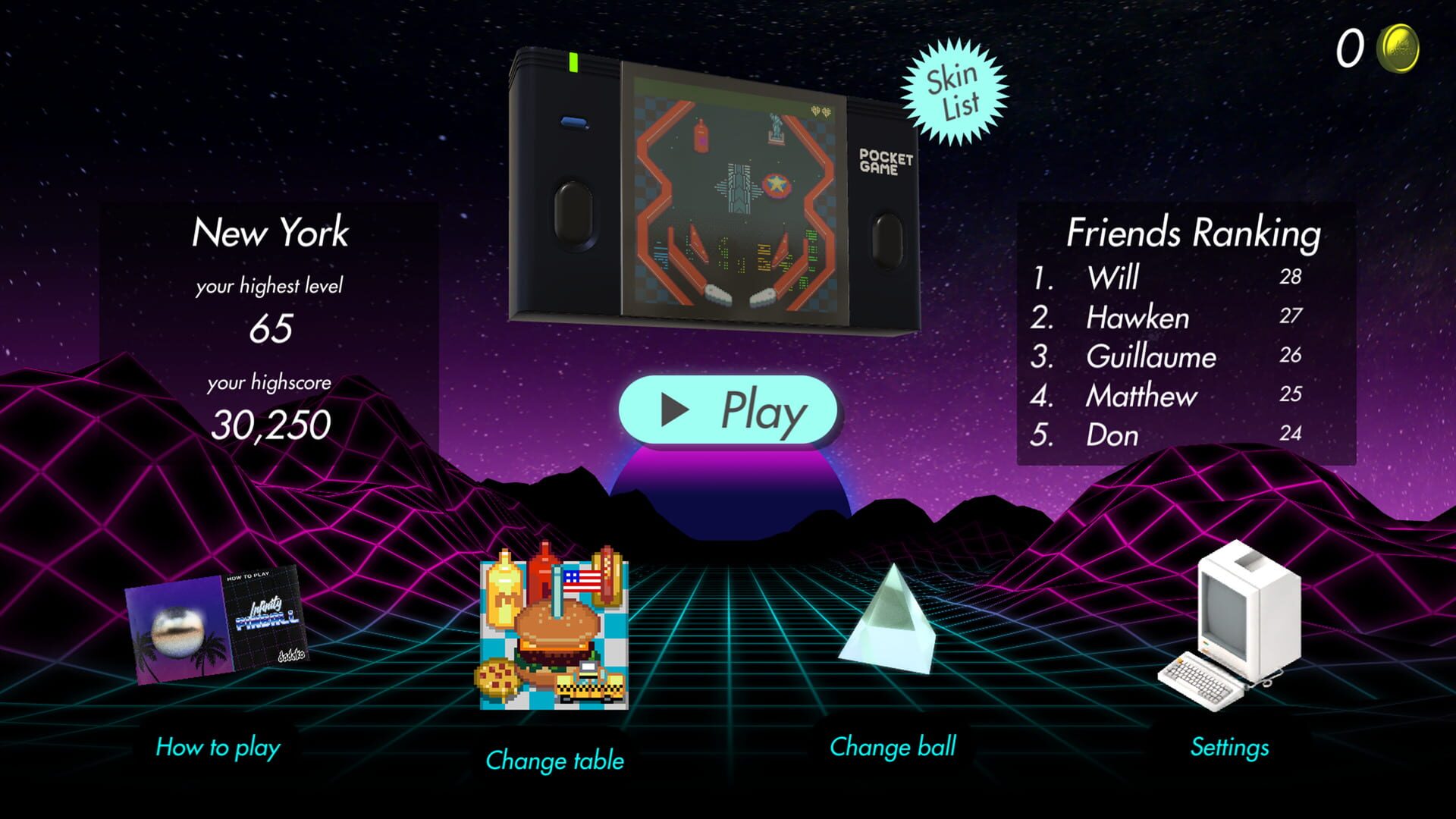 Screenshot for Infinity Pinball