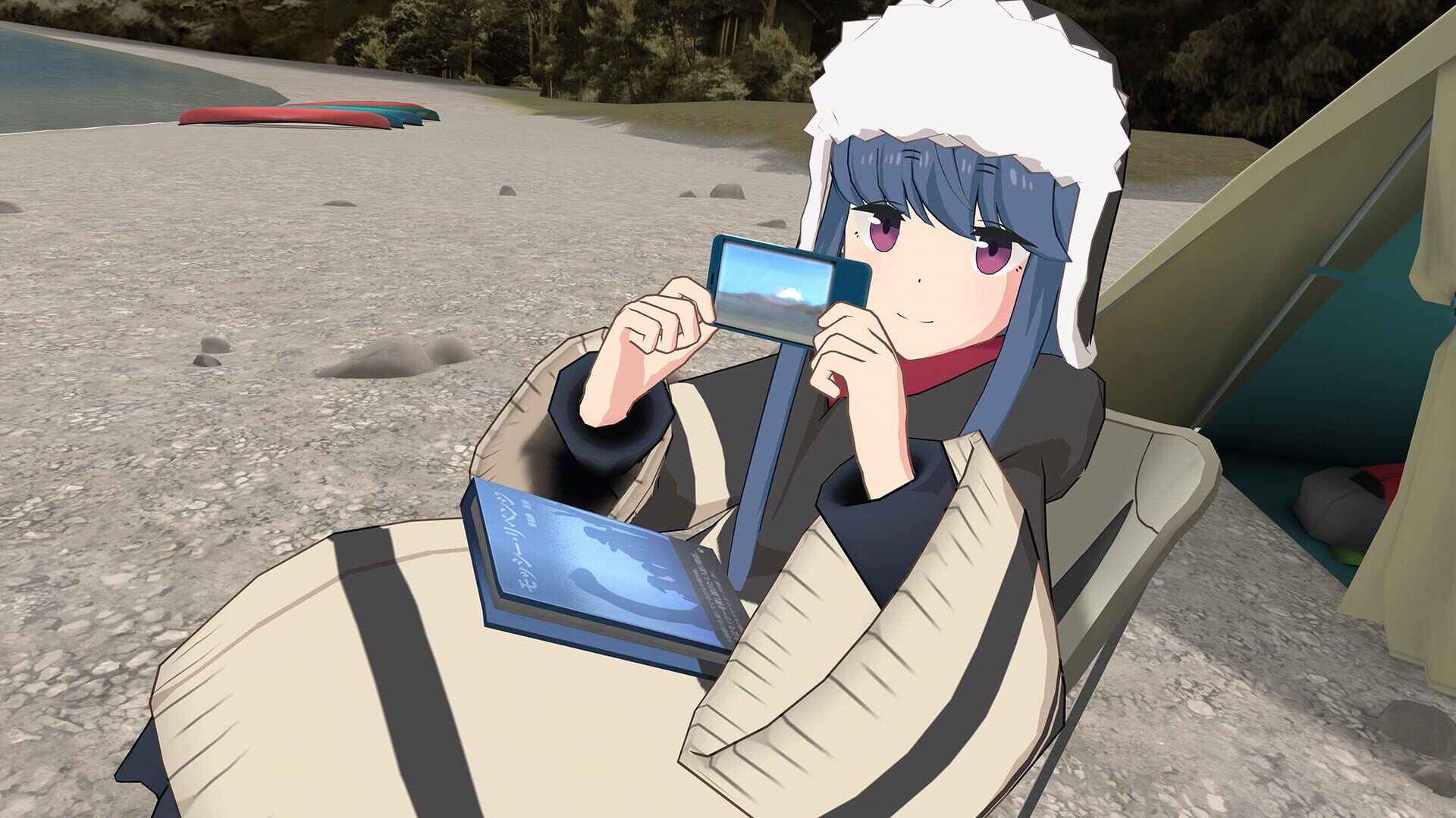 Screenshot for Laid-Back Camp: Virtual - Lake Motosu