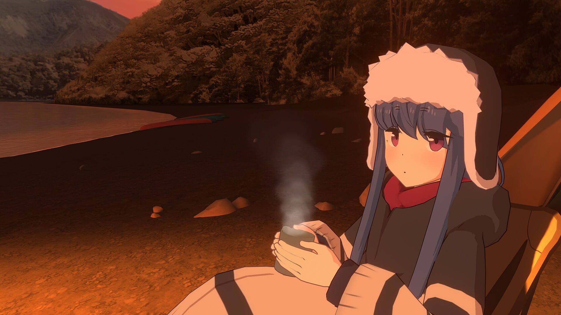 Screenshot for Laid-Back Camp: Virtual - Lake Motosu
