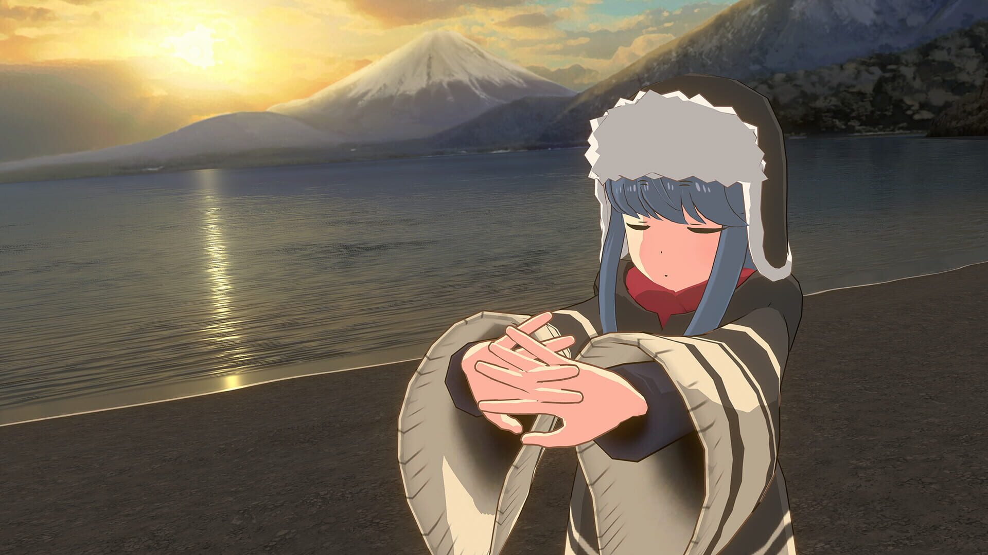 Screenshot for Laid-Back Camp: Virtual - Lake Motosu