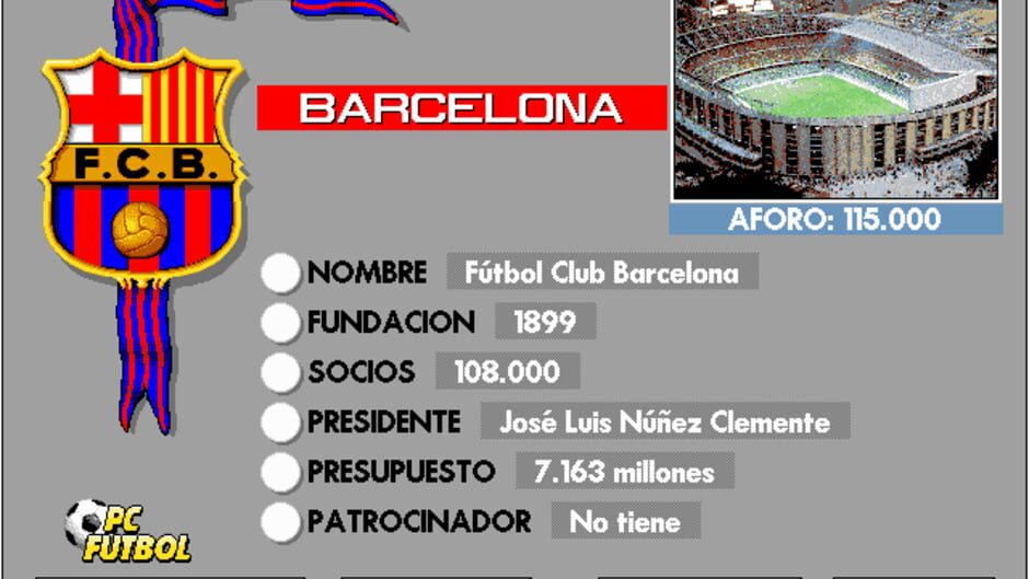 Screenshot for PC Fútbol