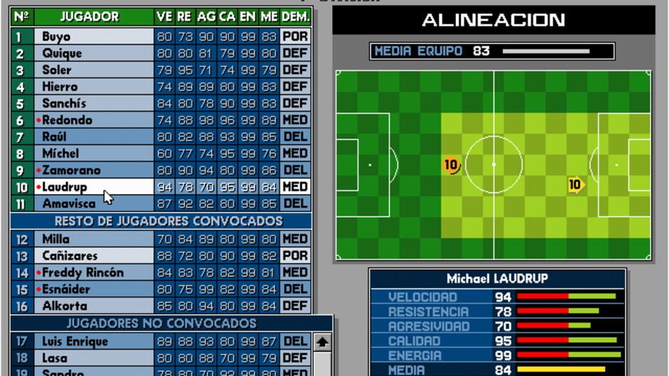 Screenshot for PC Fútbol 4.0