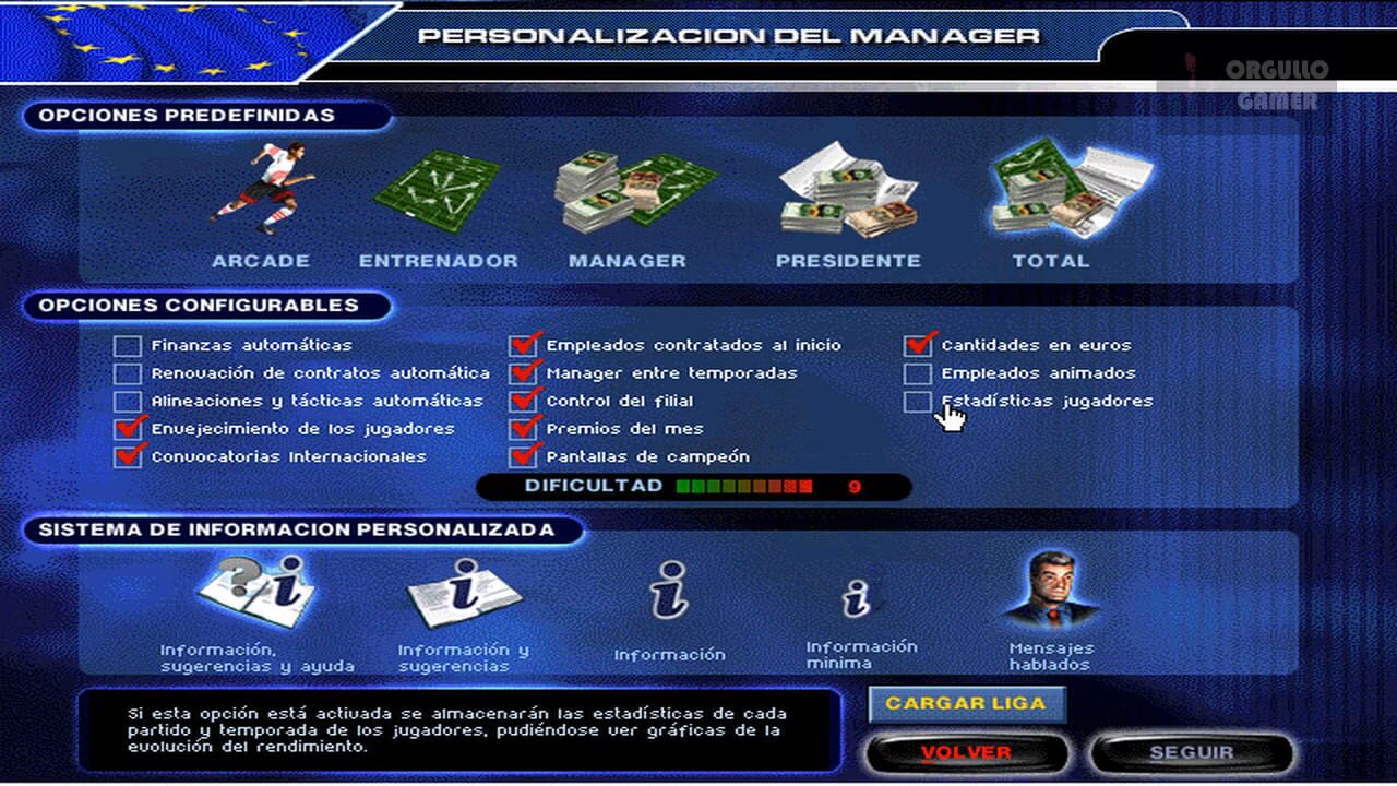 Screenshot for PC Fútbol 7