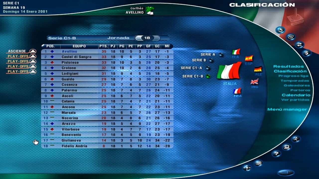 Screenshot for PC Fútbol 2000