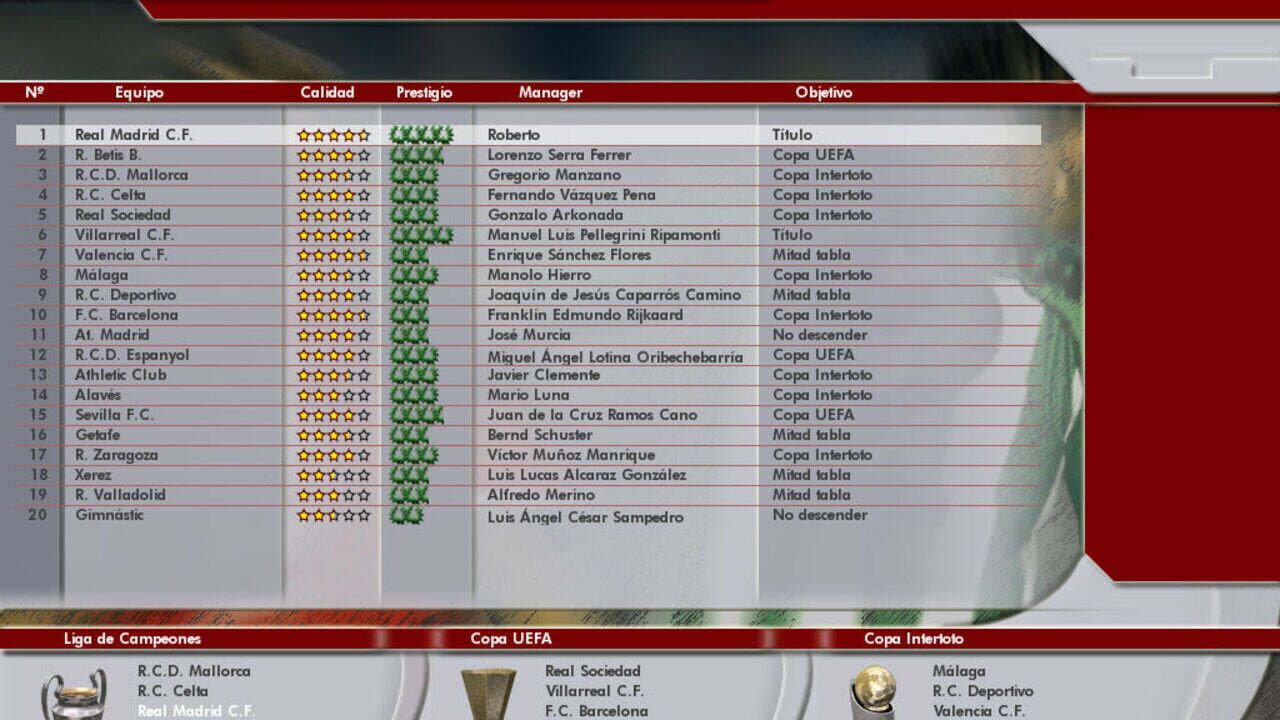 Screenshot for PC Fútbol 2006