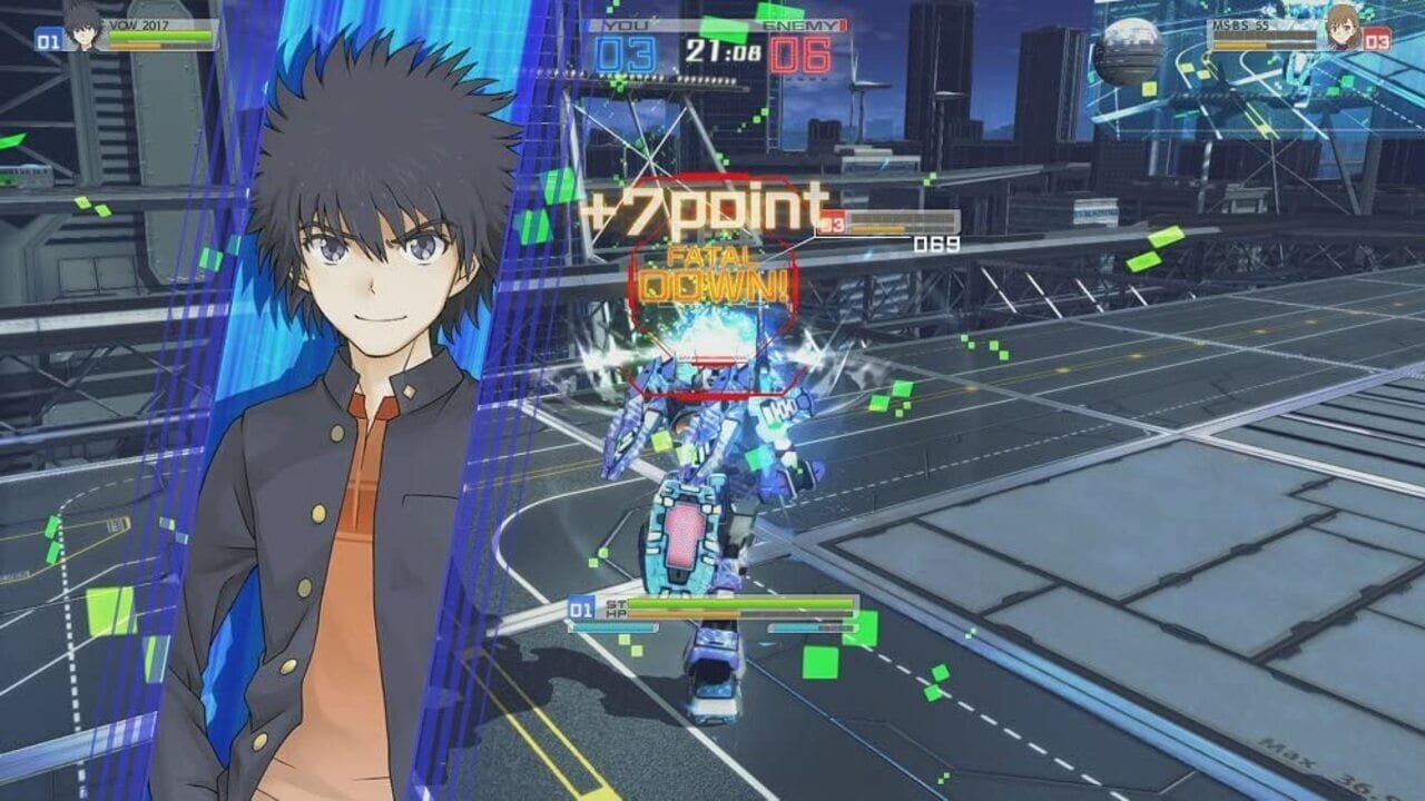 Screenshot for Cyber Troopers: Virtual On x Toaru Majutsu no Index - Toaru Majutsu no Dennou Senki