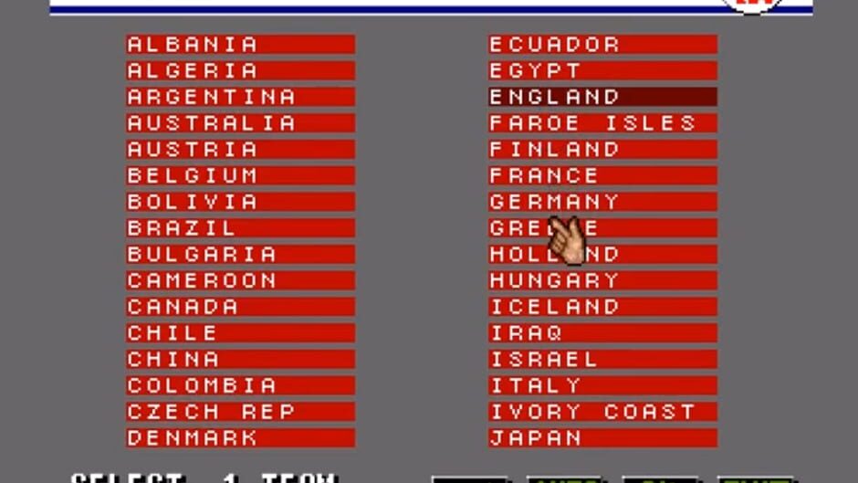 Screenshot for Wembley International Soccer