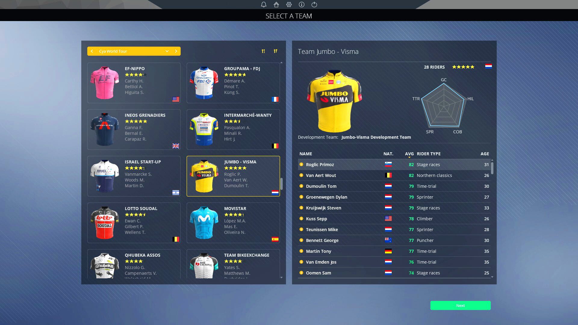 Screenshot for Pro Cycling Manager 2021