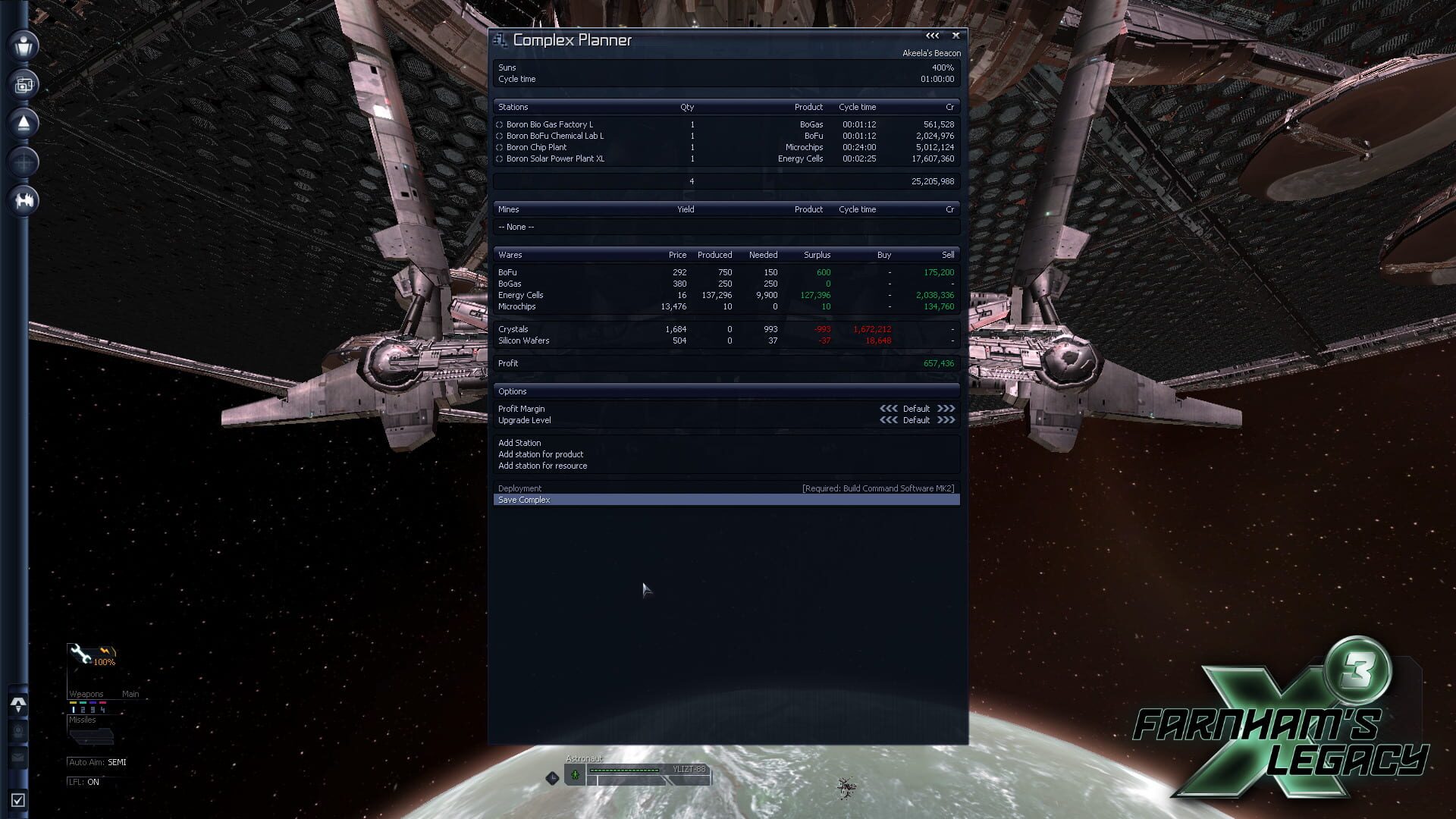 Screenshot for X3: Farnham's Legacy
