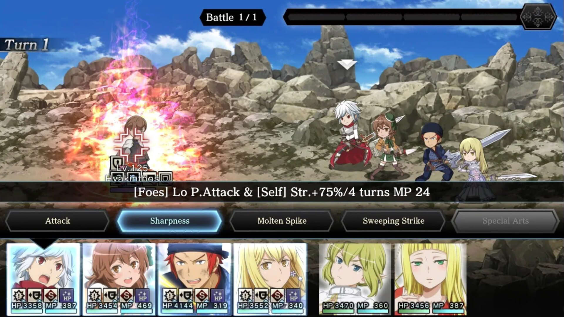 Screenshot for DanMachi: Memoria Freese