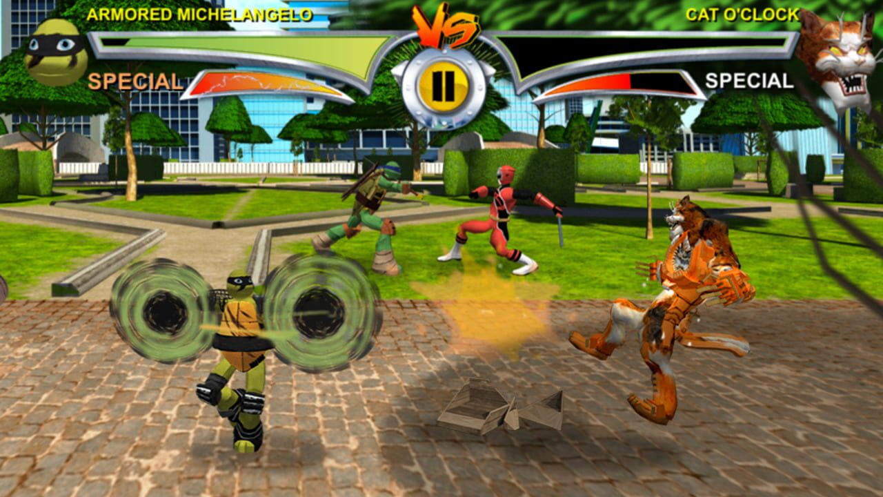 Screenshot for Power Rangers vs Teenage Mutant Ninja Turtles: Ultimate Hero Clash 2