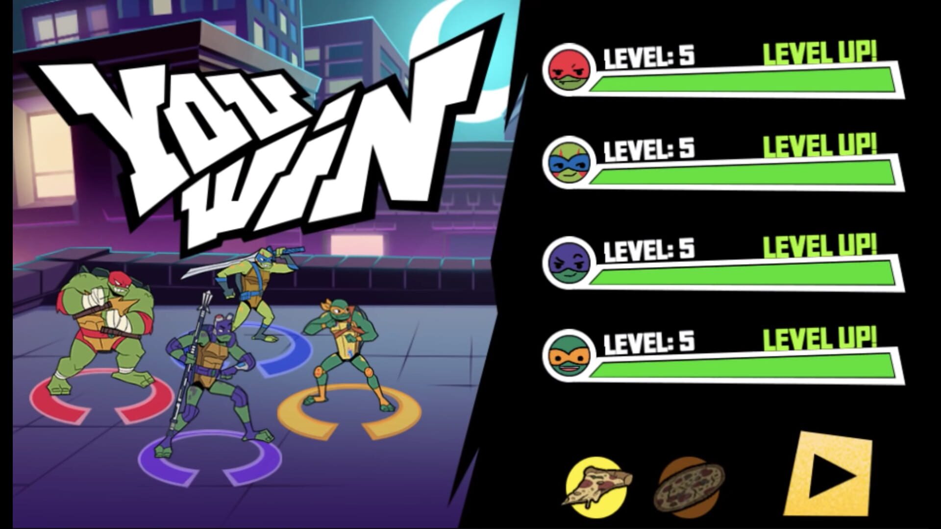 Screenshot for Rise of the Teenage Mutant Ninja Turtles: City Showdown