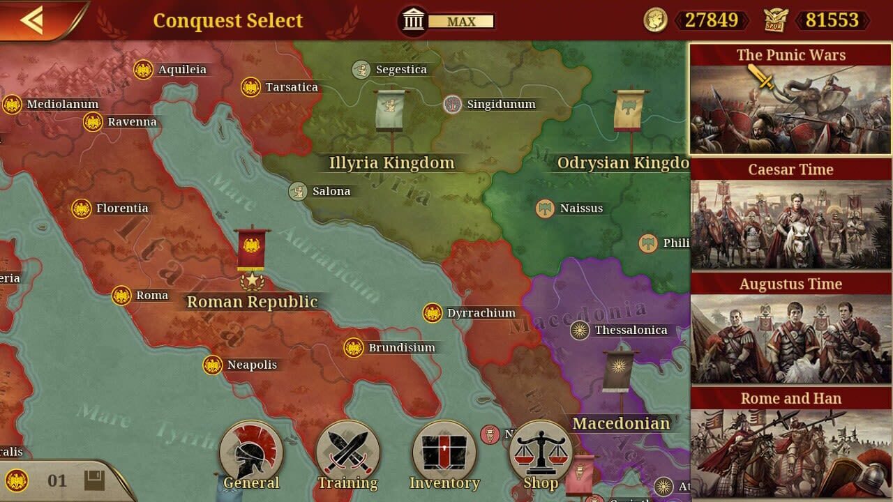 Screenshot for Great Conqueror: Rome