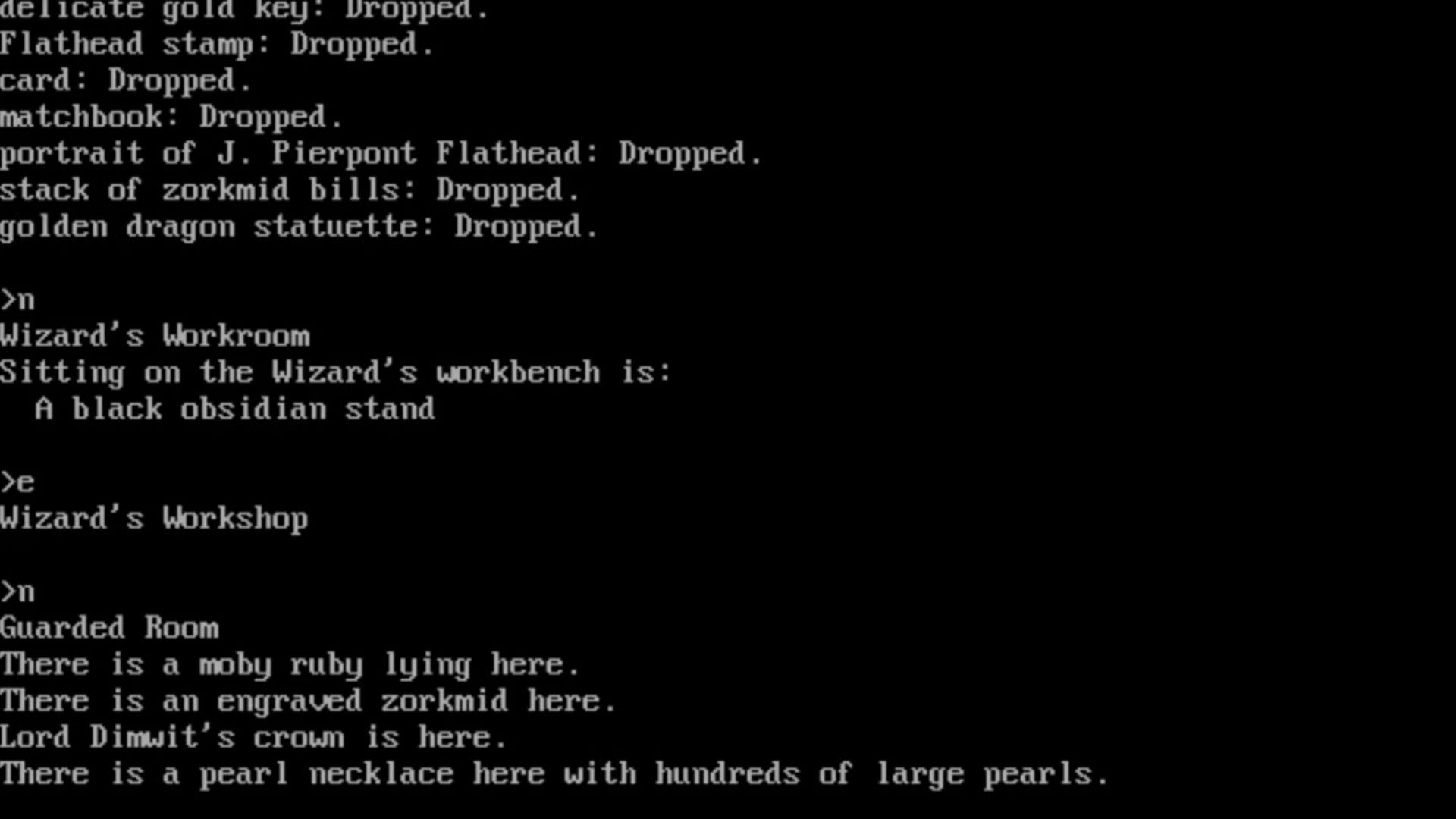 Screenshot for Zork II: The Wizard of Frobozz