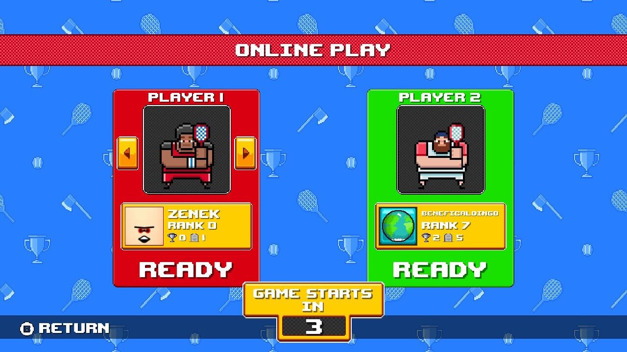Screenshot for Timber Tennis: Versus