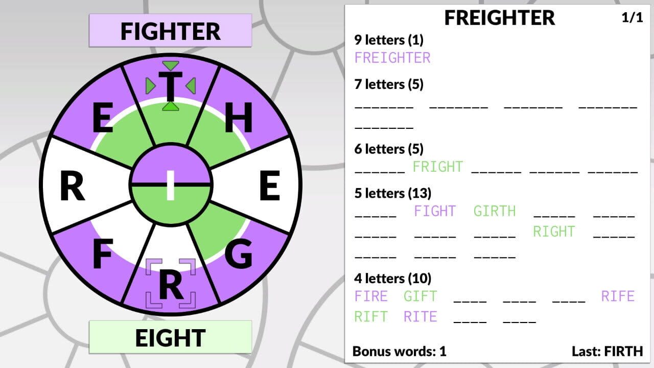 Screenshot for Word Wheel by Powgi