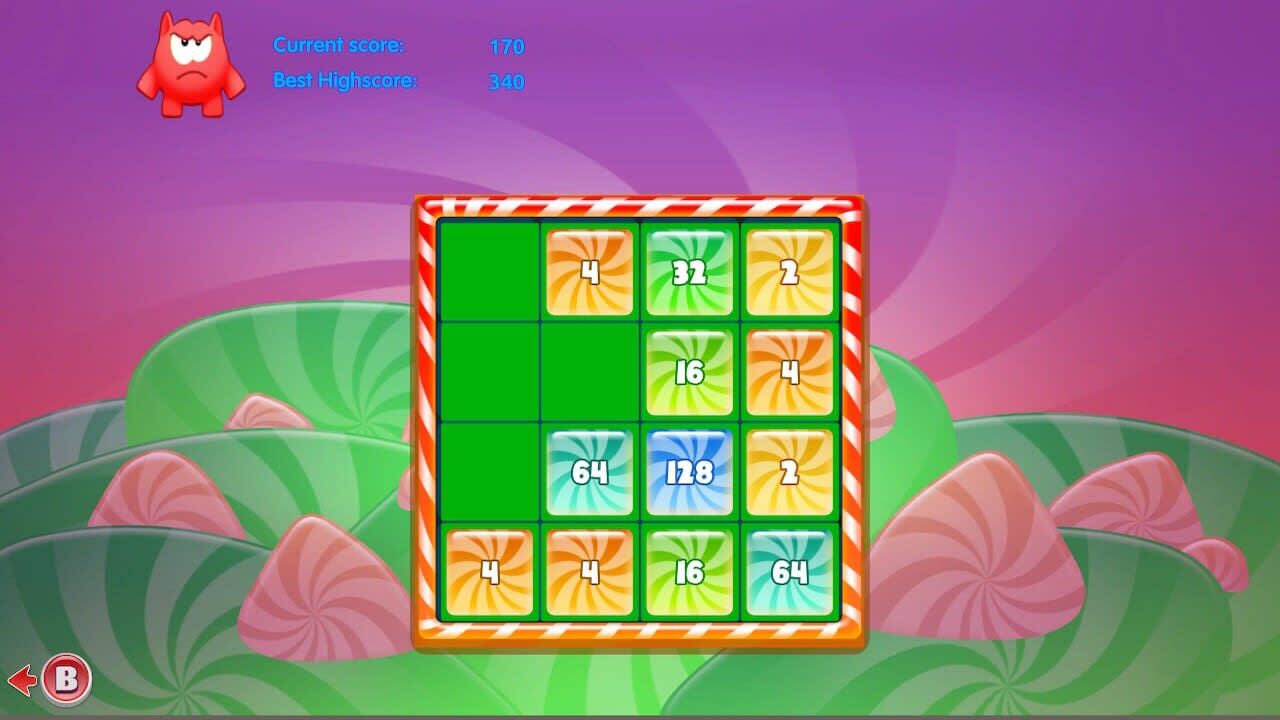 Screenshot for Candy 2048 Challenge